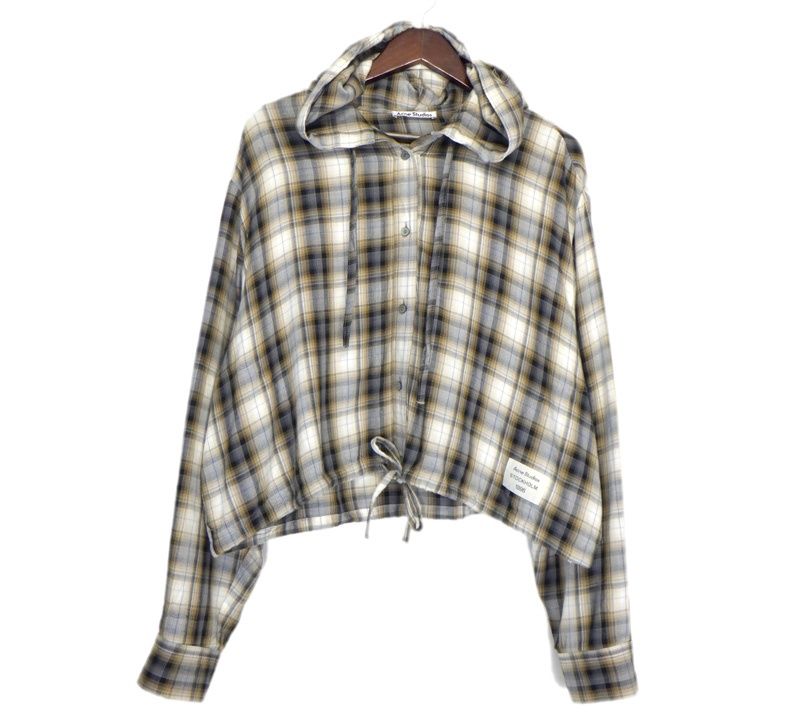 アクネストゥディオズ チェック柄　フードシャツ アクネストゥディオズ チェック柄 フードシャツ