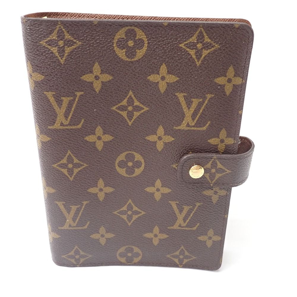 FtTh657191 ルイ ヴィトン 手帳カバー アジェンダMM モノグラム R20105 ブラウン メンズ LOUIS VUITTON