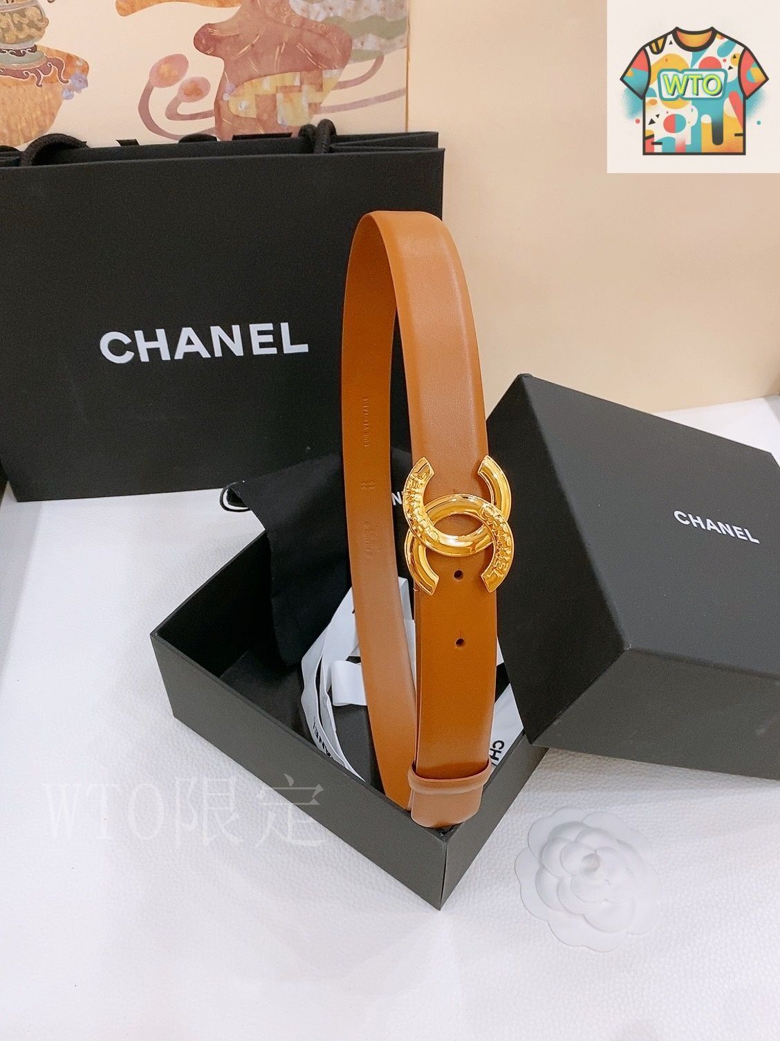 WTO通販 Chanel シャネル ダブル C ベルト-WTO輸入-HWV89