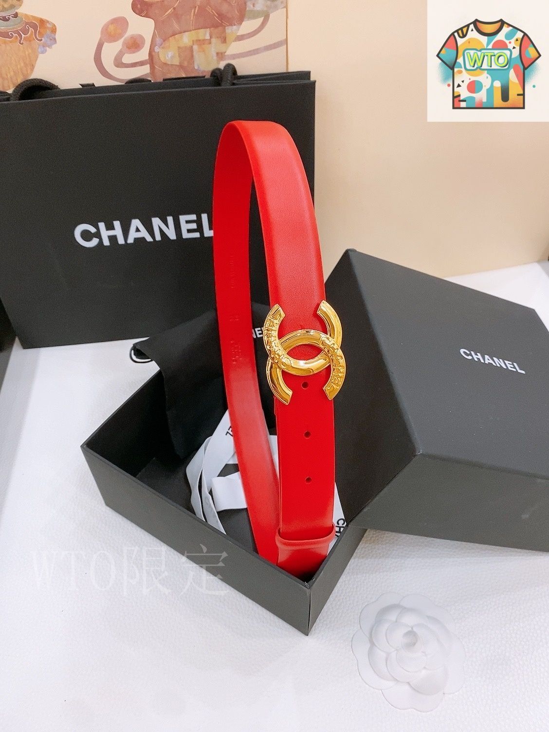 WTO通販 Chanel シャネル ダブル C ベルト-WTO輸入-HWB72