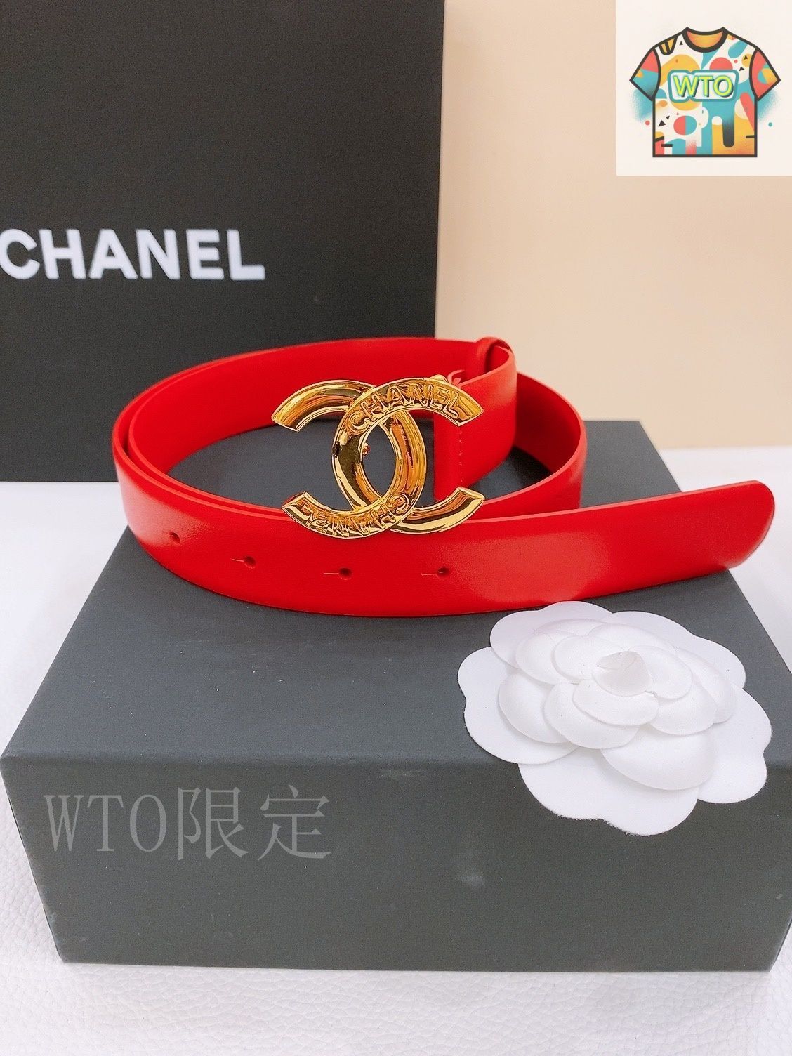 WTO通販 Chanel シャネル ダブル C ベルト-WTO輸入-HWB 72