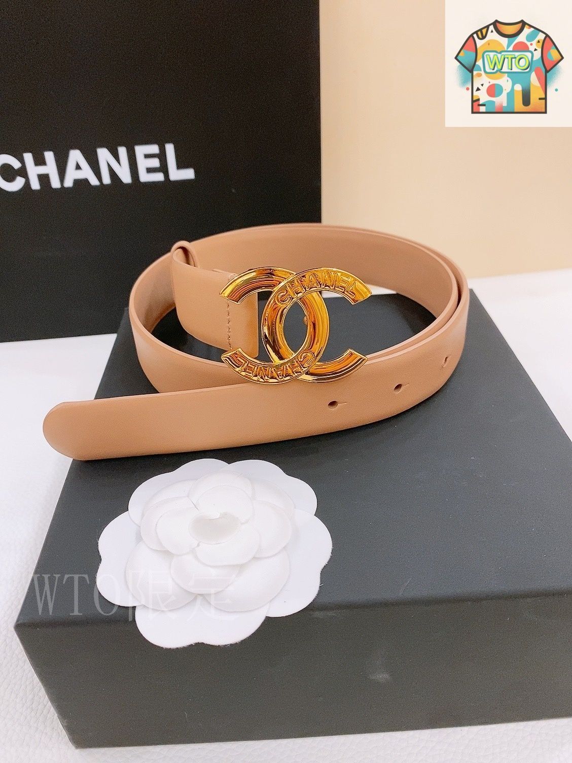 WTO通販 Chanel シャネル ダブル C ベルト-WTO輸入-OVK 76