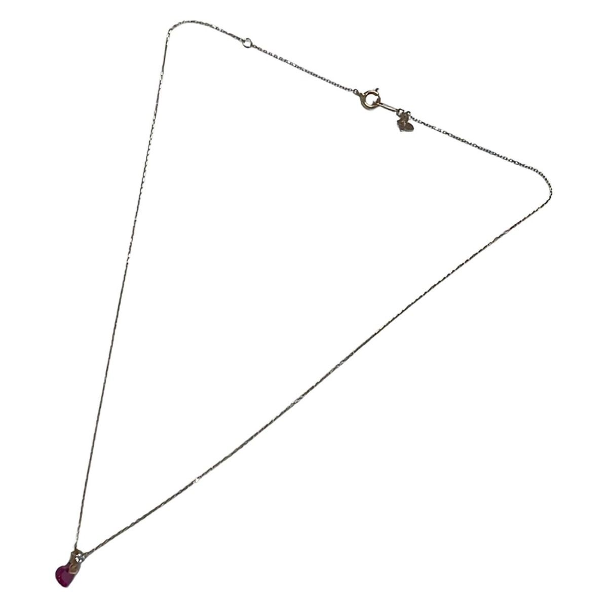 K10PG×ダイヤモンド×ピンク 1Pダイヤ