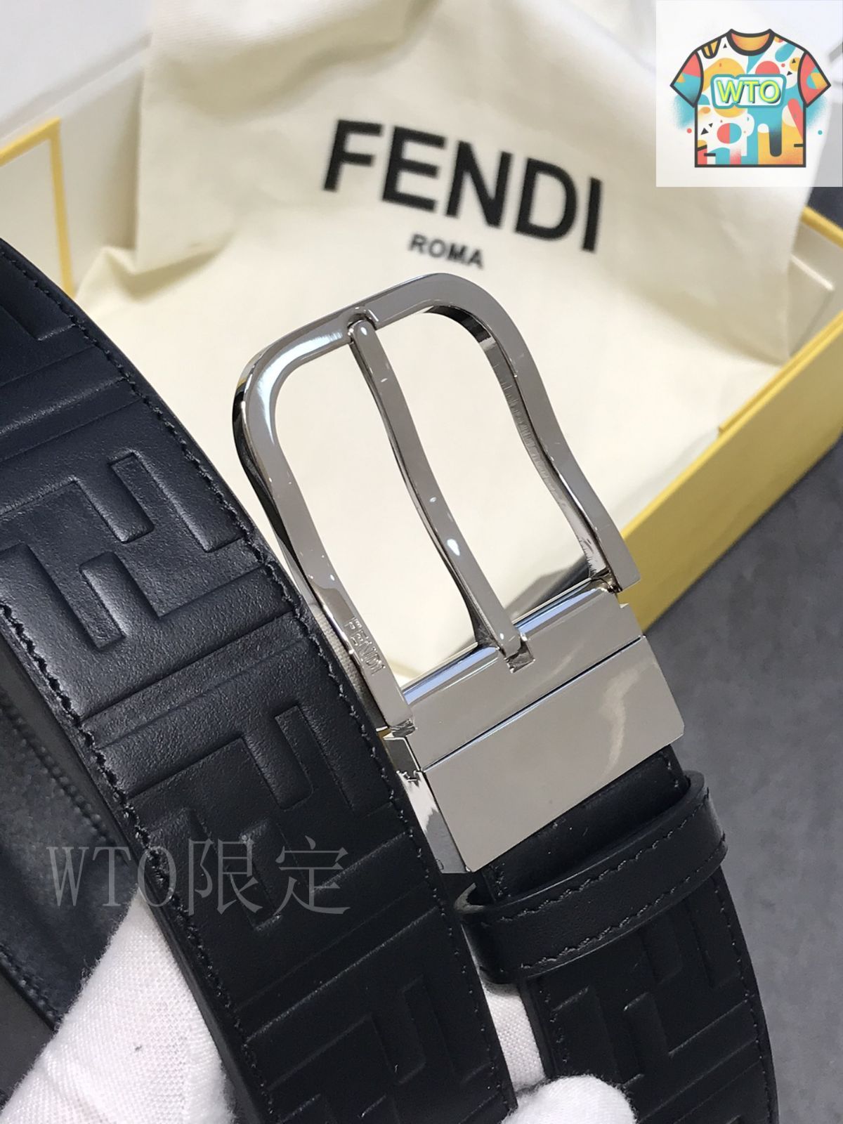 WTO通販 Fendi フェンディ ロゴデザインベルト-WTO輸入-HQK77