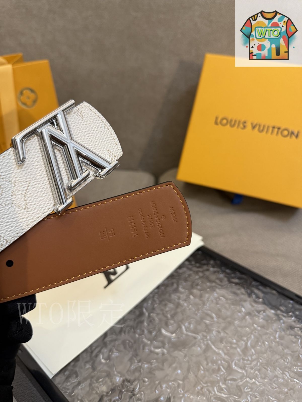 WTO通販 Louis Vuitton ルイヴィトン Dimension リバーシブルベルト WTO輸入 AAE 99 通勤対応 トレンチコート