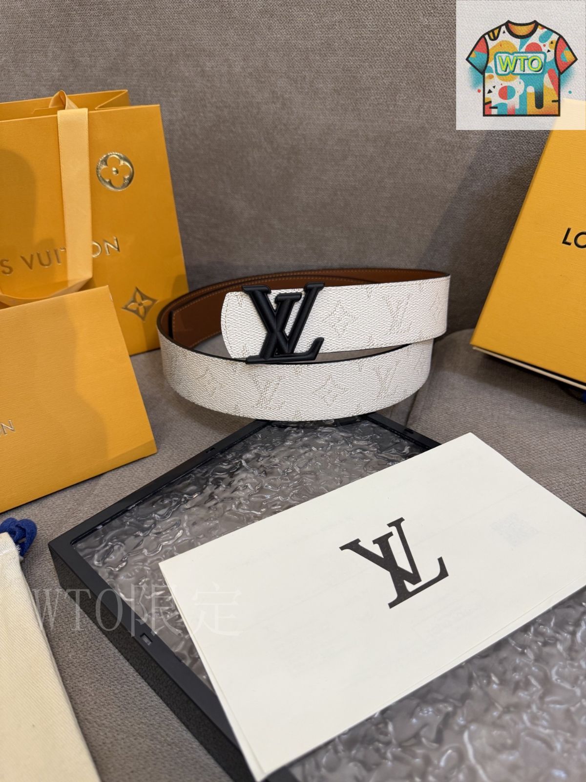 WTO通販 Louis Vuitton ルイヴィトン Dimension リバーシブルベルト-WTO輸入-INB60