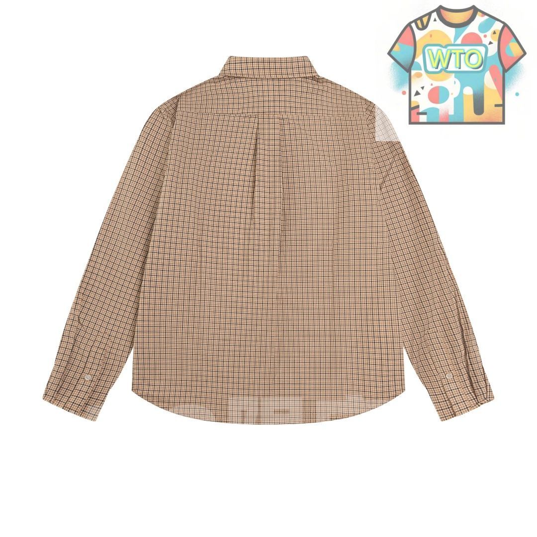 Miu Miu風 イエローチェック シャツ -WTO輸入-NMT 52