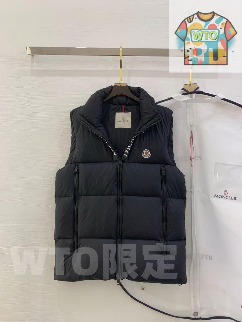 MONCLER ブラック ダウンベスト|WTO通販| -WTO輸入-SRF77