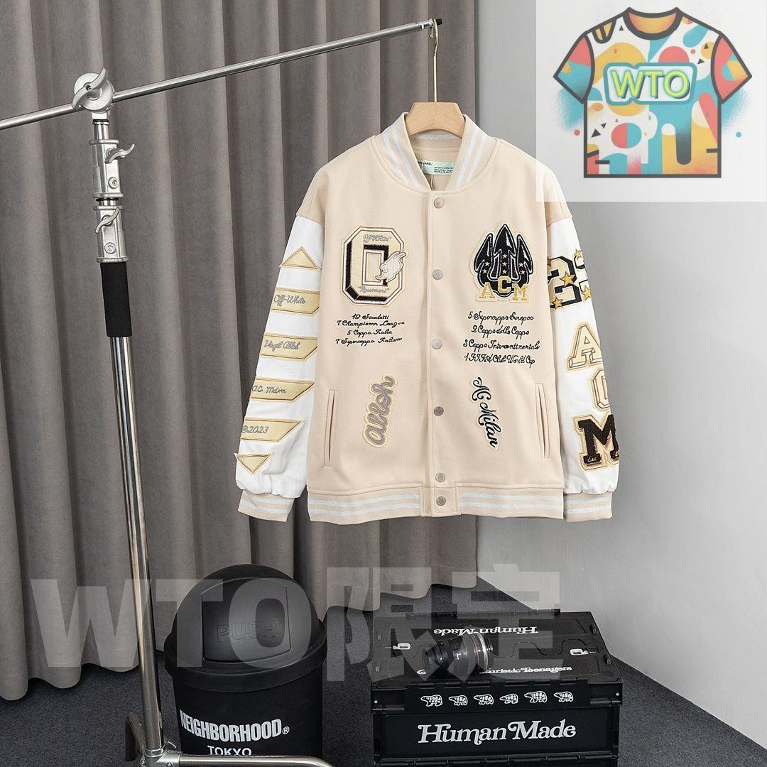OFF-WHITE 2025 ベースボールジャケット -WTO輸入-BAV04