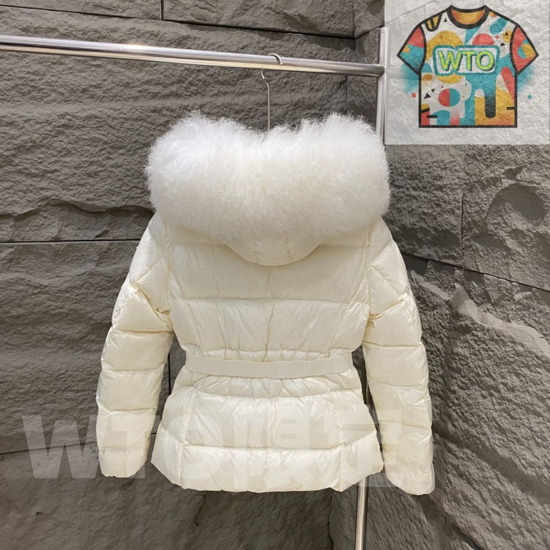 MONCLERモンクレール 白いダウンジャケッフード付き ウエストベルト|WTO通販| -WTO輸入-JIA59