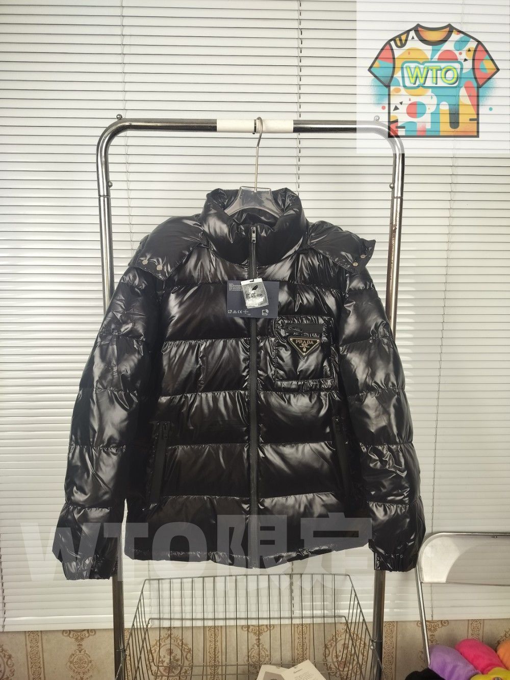 PRADA 男性 黑ダウンジャケット｜WTO通販｜ -WTO輸入-FUI81
