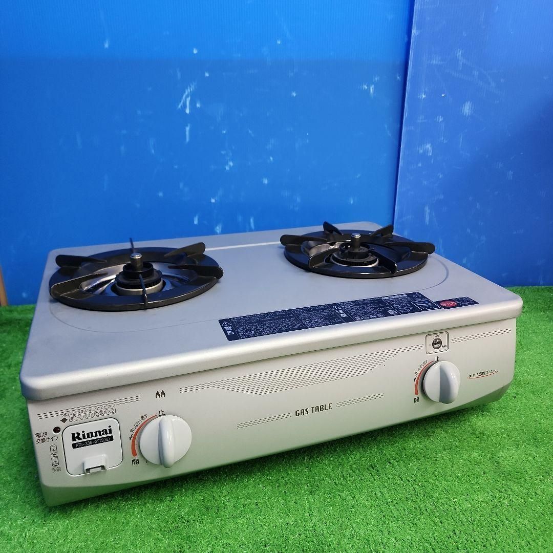 S 400 リンナイガステーブル RTS 337 2 FTS R都市ガス 18年製 動作品 保証付 2510