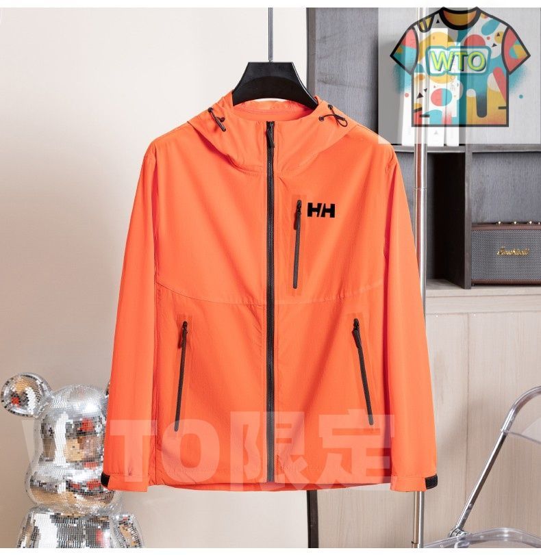 HH ヘリーハンセンの紫外線防止アウトドア透気性連帽日焼け止めジャケット 夏用の薄手のカップル日焼け止め服です