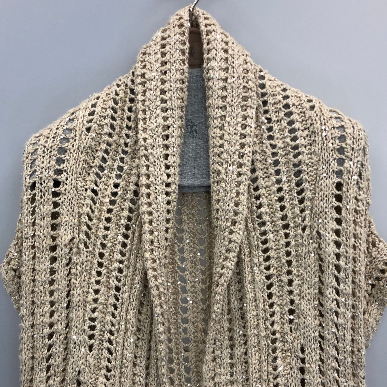 ブルネロクチネリ ニット カーディガン スパンコール AFA9