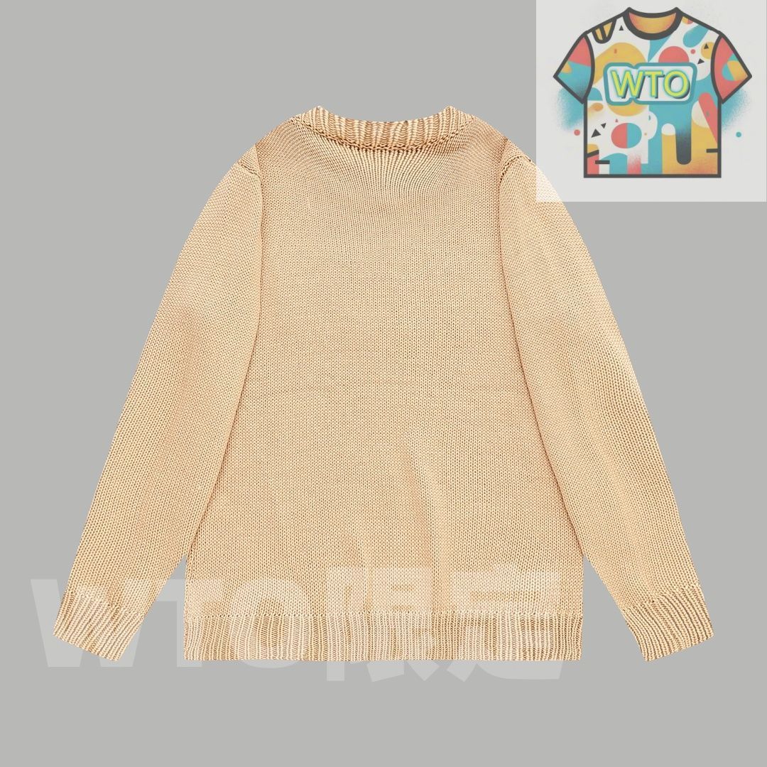 デザイン フェンディ Fendi のロゴ英語を したウールセーター