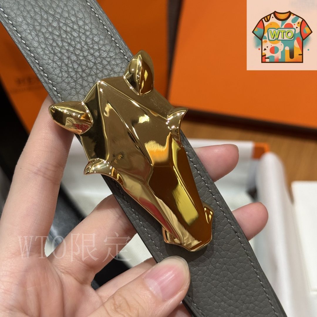 WTO通販 Herm s エルメス Yachting バックル ダブルフェイスベルト WTO輸入 NEG 67 ベルト 小物 メンズ