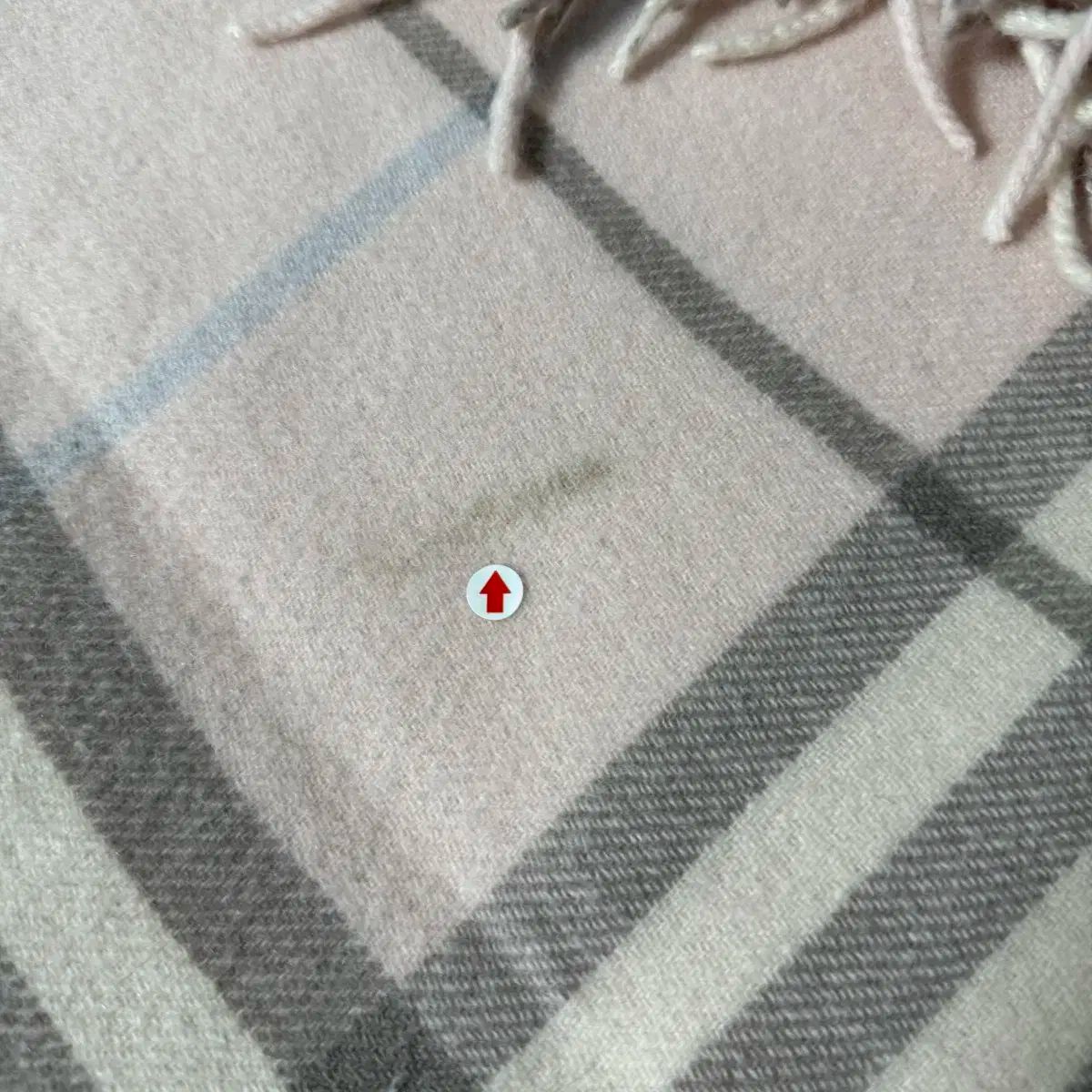 バーバリー ベビーピンク チェック ショール