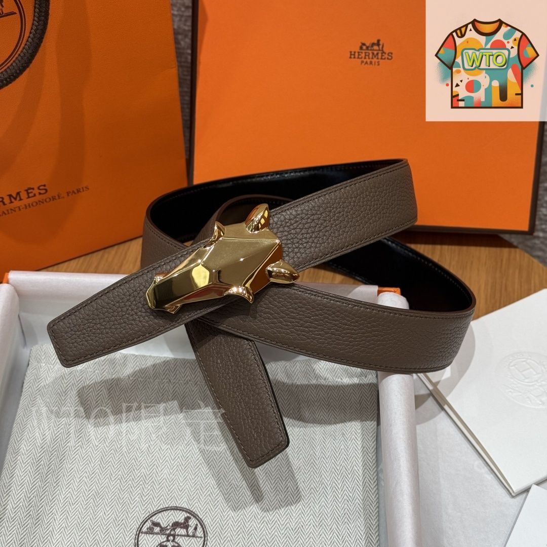 WTO通販 Herm s エルメス Yachting バックル ダブルフェイスベルト-WTO輸入-VMZ49