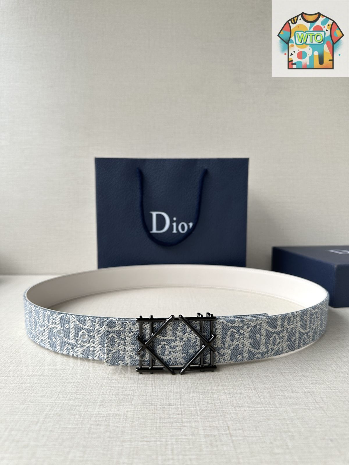 WTO通販 Dior ディオール Montaigne レザーベルト-WTO輸入-RUY10
