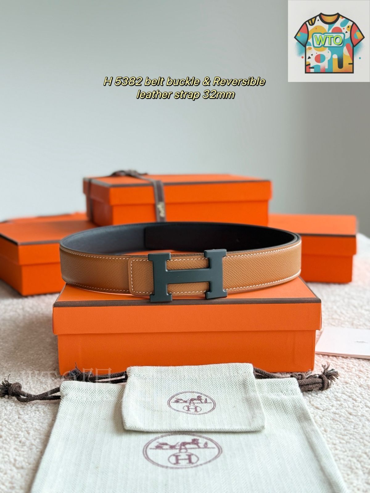 今日 Herm s エルメス 5382 レザーベルト