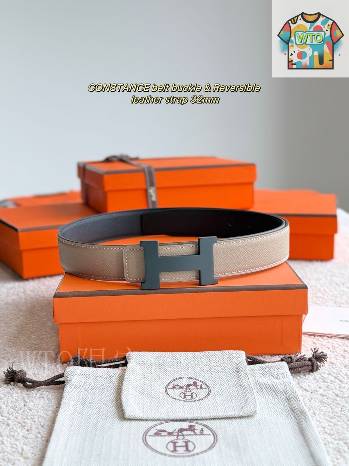 WTO通販 Herm s エルメス 5382 レザーベルト-WTO輸入-HWK91