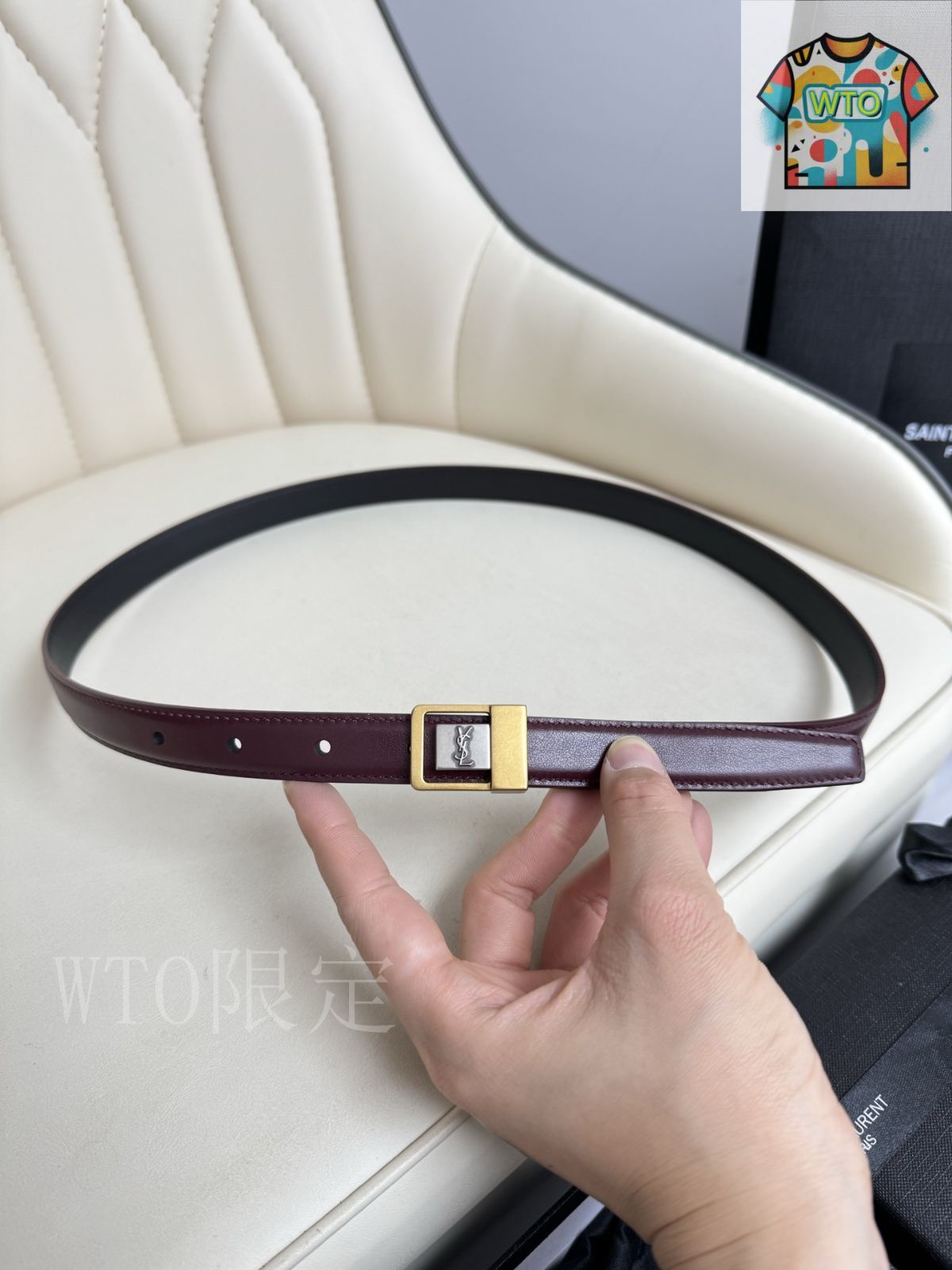 サンローラン レディースベルト-WTO輸入-FDE