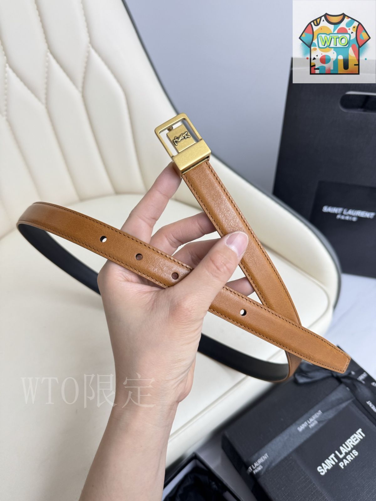 サンローラン レディースベルト-WTO輸入-TFL02