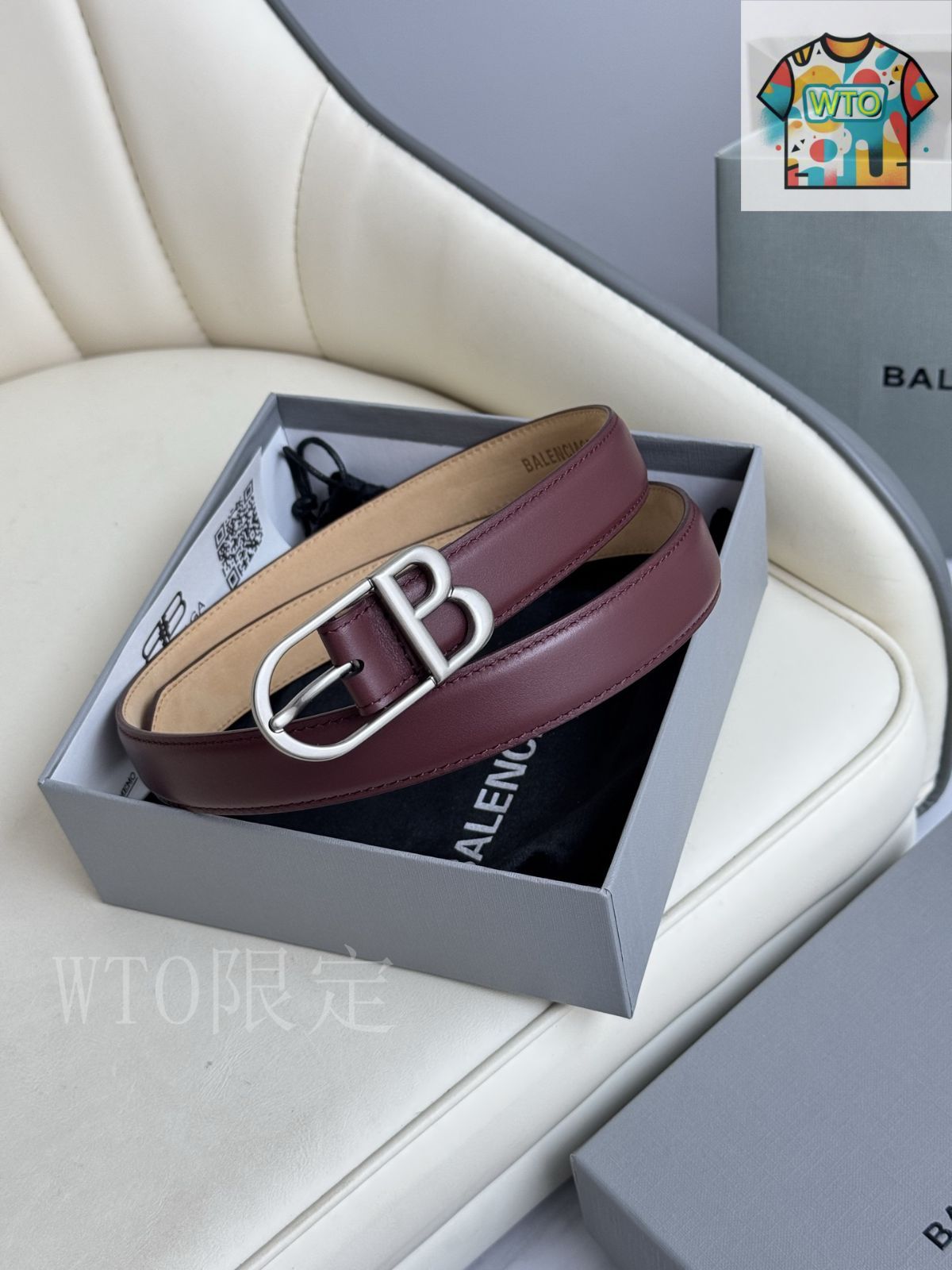 WTO通販 Balenciaga バレンシアガ レザーベルト-WTO輸入-FZH50