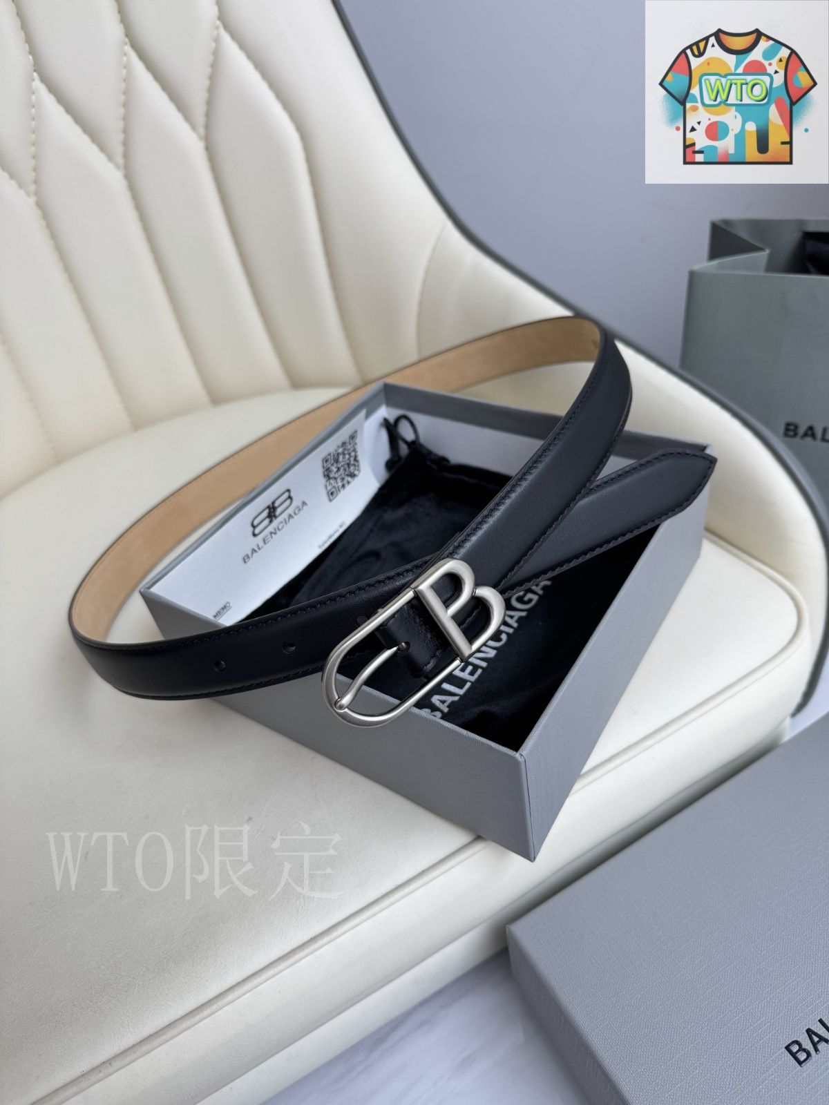 WTO通販 Balenciaga バレンシアガ レザーベルト-WTO輸入-YEZ 60