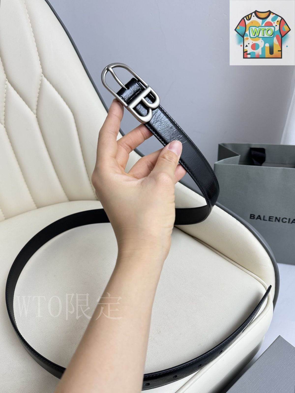 バレンシアガ レザーベルト-WTO輸入-TJO