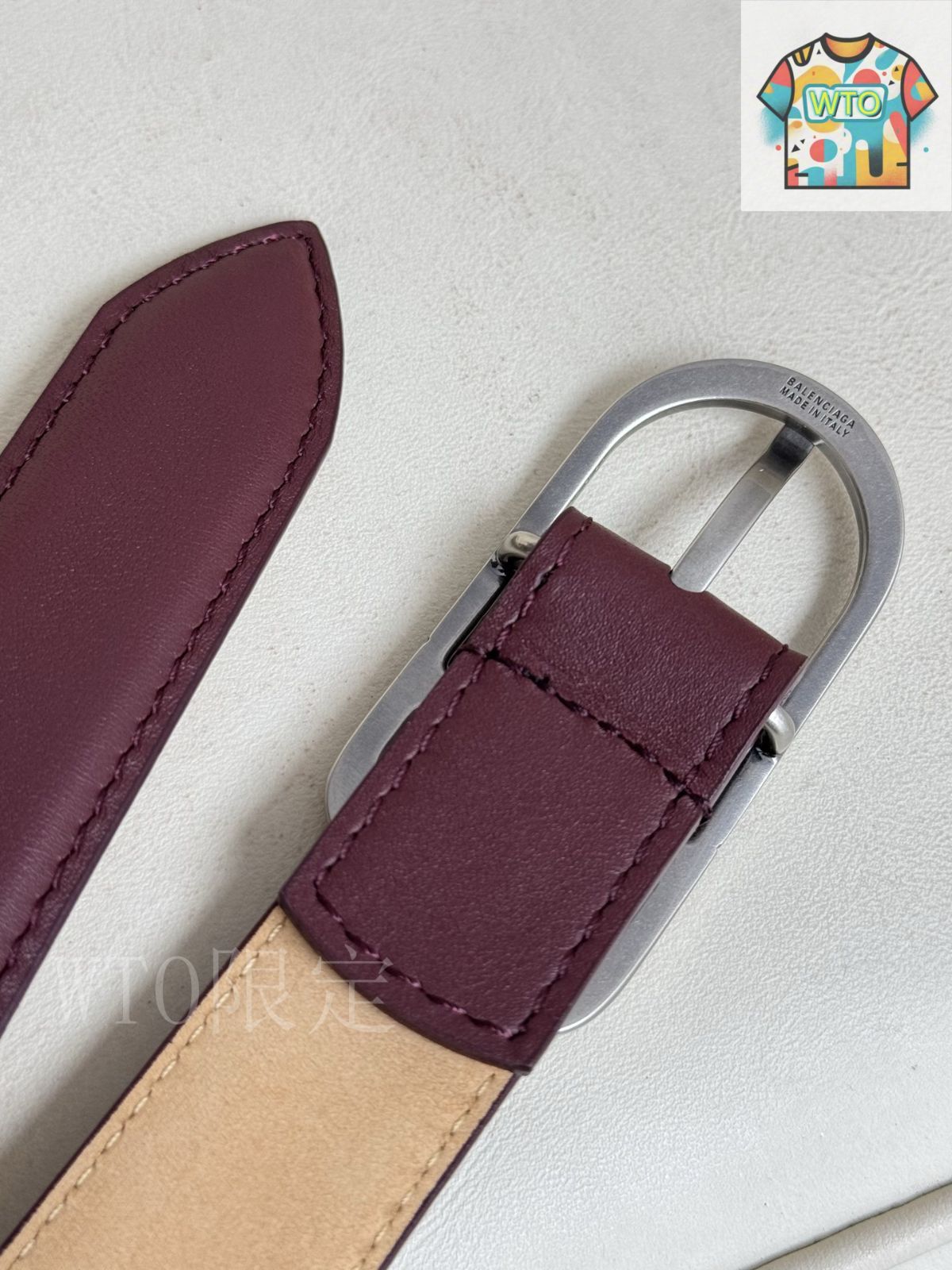  WTO通販 Balenciaga バレンシアガ レザーベルト-WTO輸入-FZH 50 ベルト 小物