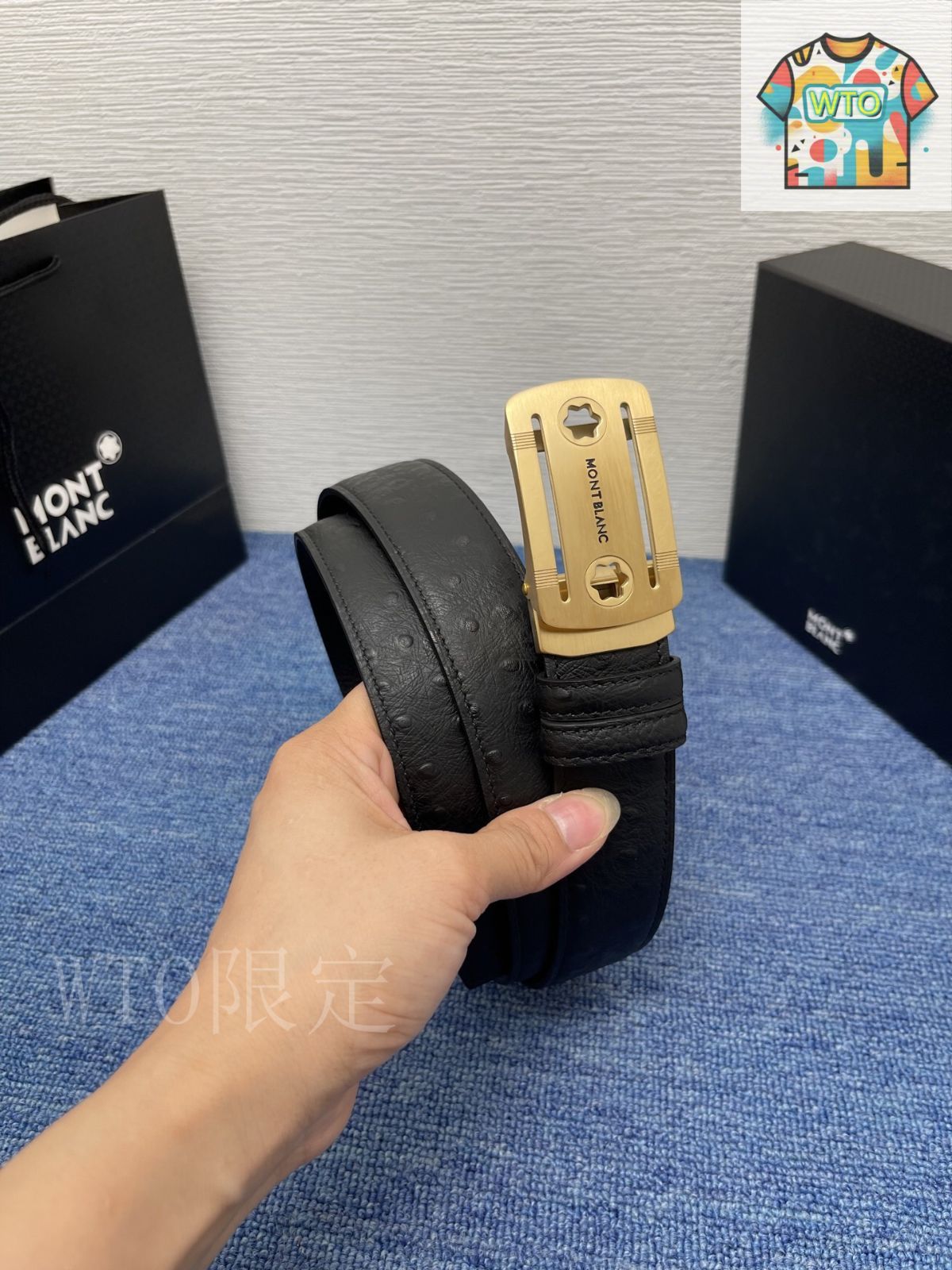 WTO通販 Montblanc モンブラン メンズ レザーベルト-WTO輸入-DOS99