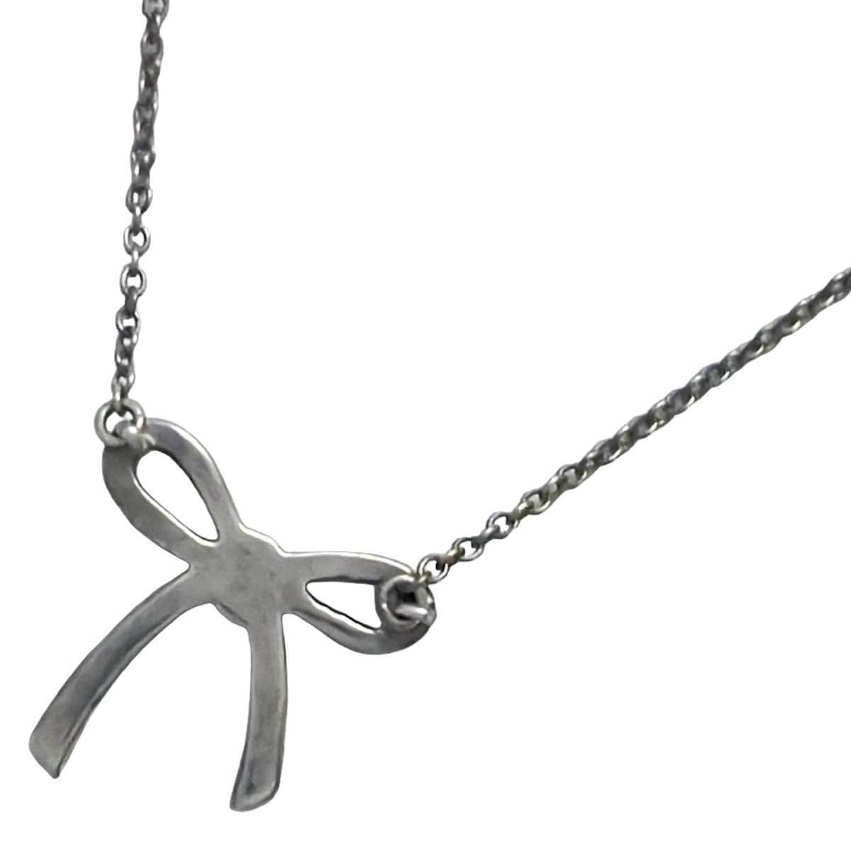  TIFFANY Co ティファニー ネックレス リボン シルバー ネックレス アクセサリー