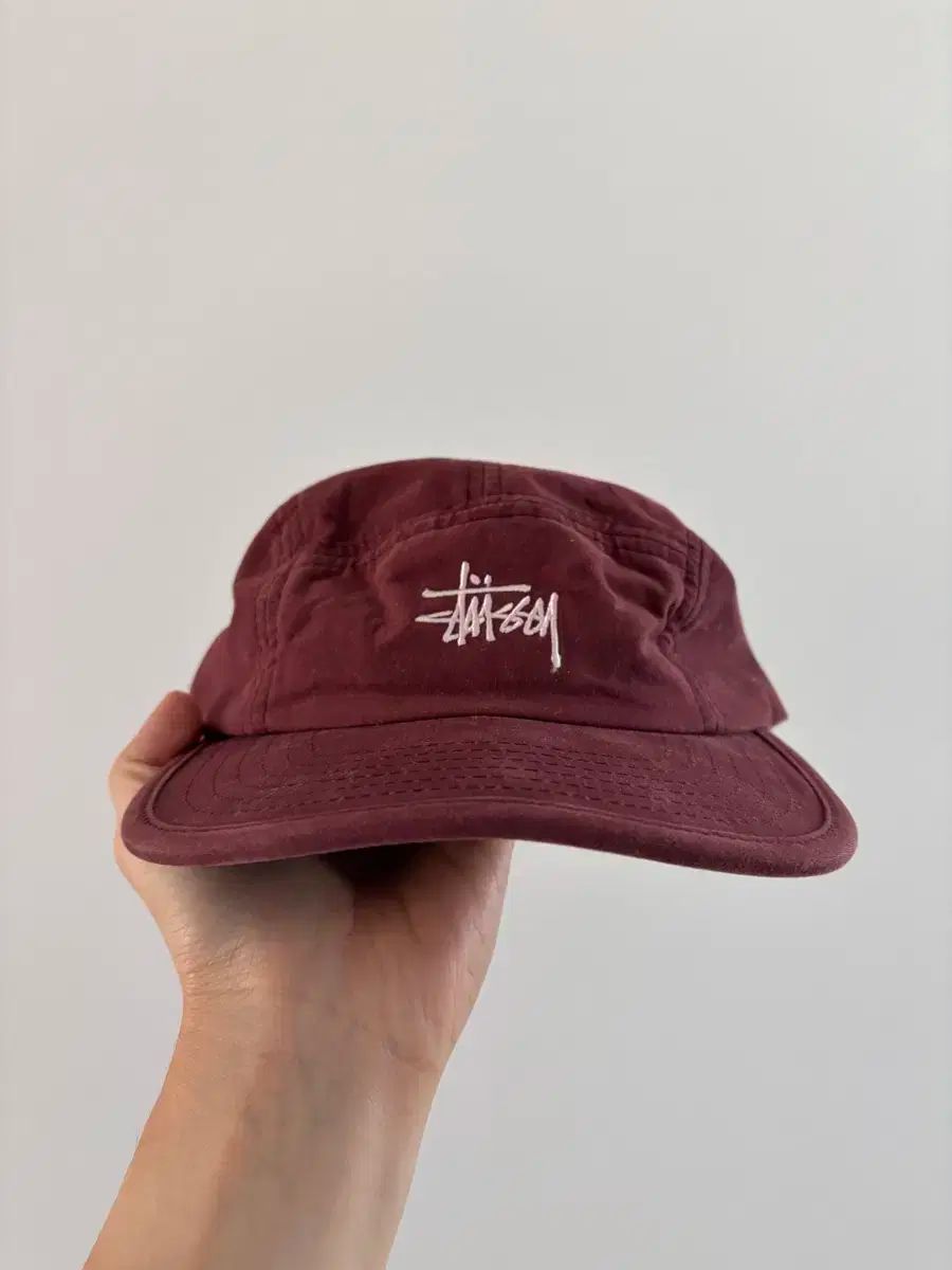 STUSSY ステューシー ハンティング キャンプ キャップ ワイン