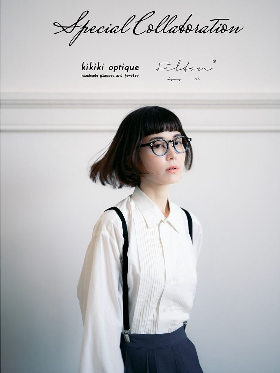 kikiki optique × Filton Special Collaboration SP-BOUTON Couleurs-6 青紫 DESIGN by 品コラボモデル