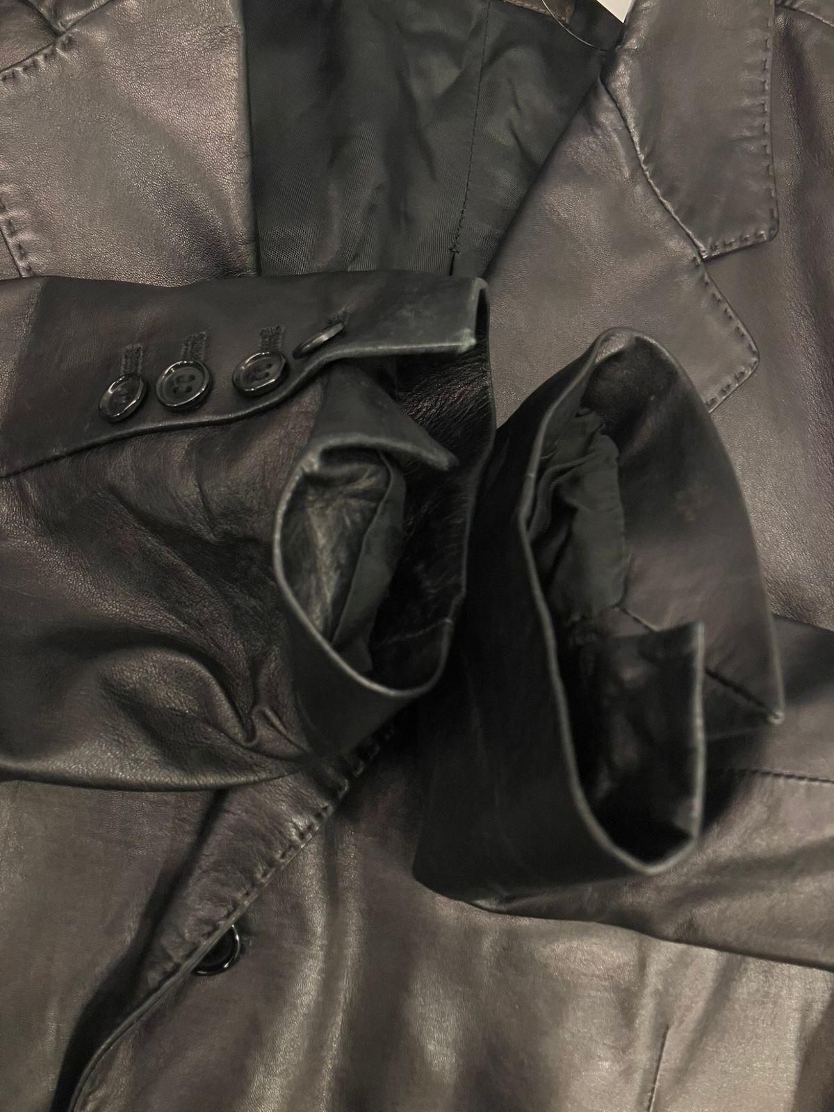 レザーテーラードジャケット