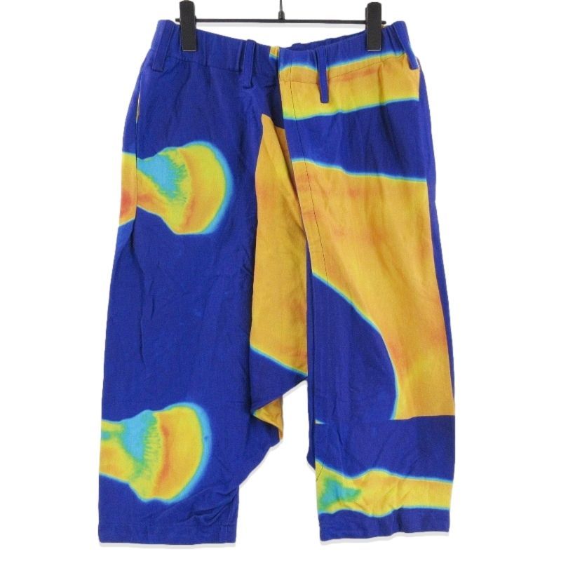 ISSEY MIYAKE MEN イッセイミヤケメン サーモグラフィ パンツ ME63JF149 平澤賢治 Horse 馬 七分丈 イージーパンツ ブルー 1 71014138