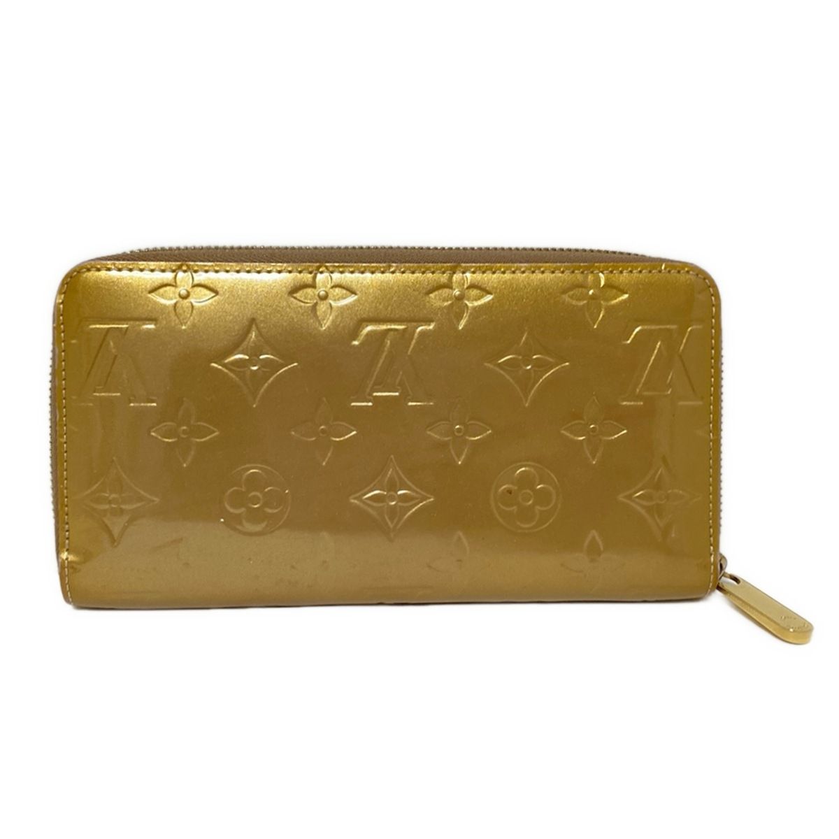 LOUIS VUITTON ルイヴィトン 長財布 モノグラムヴェルニ ジッピーウォレット M 91470 ノワゼット レザー