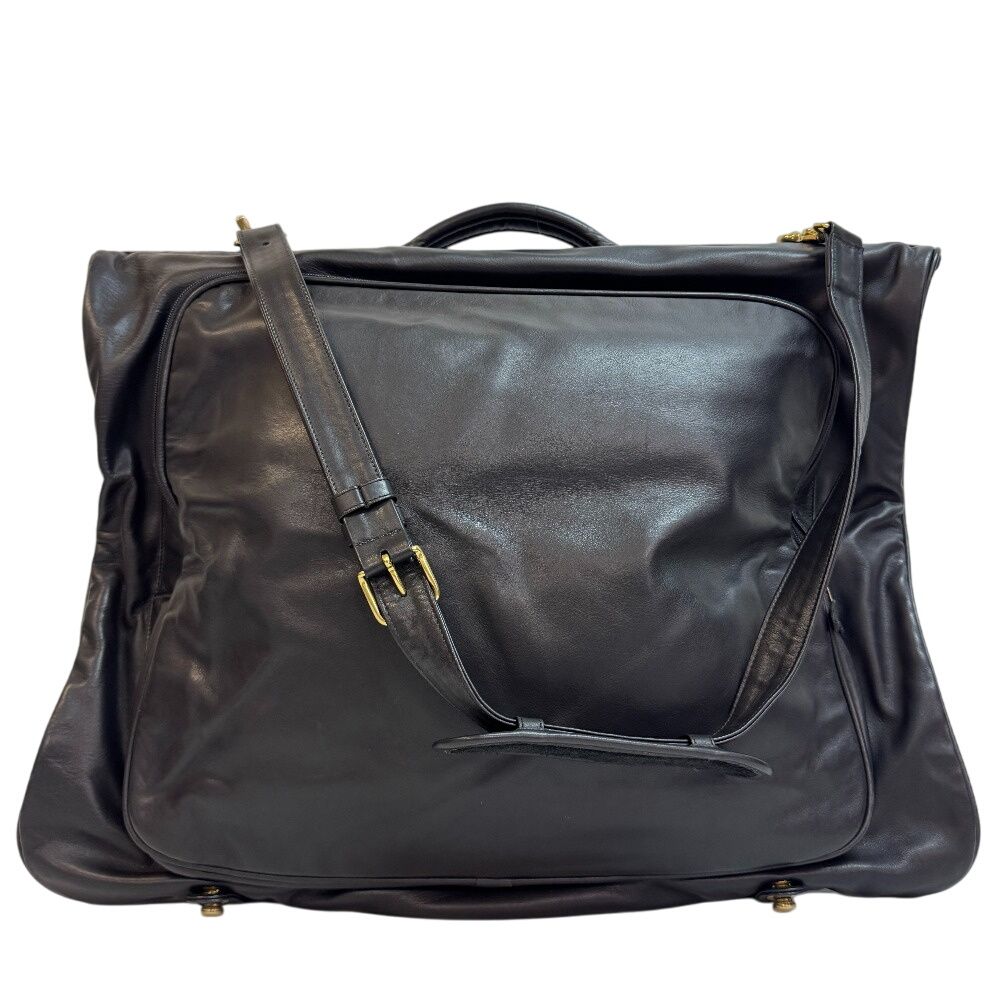 【美品】 コーチ レザー ガーメントバッグ スーツケース ブラック COACH COACHコーチ オールド ガーメントケース スーツケースカバー 2way 旅行