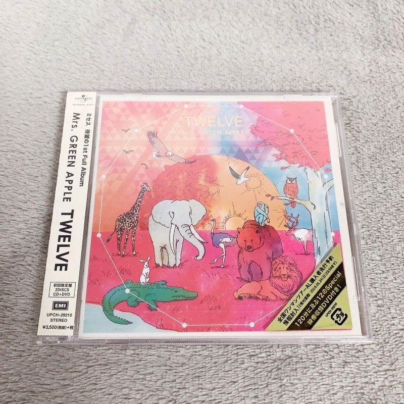 Mrs. GREEN APPLE / TWELVE　CD & DVD(初回限定) Mrs. GREEN APPLE TWELVE 初回限定盤 CD+DVD - メルカリ