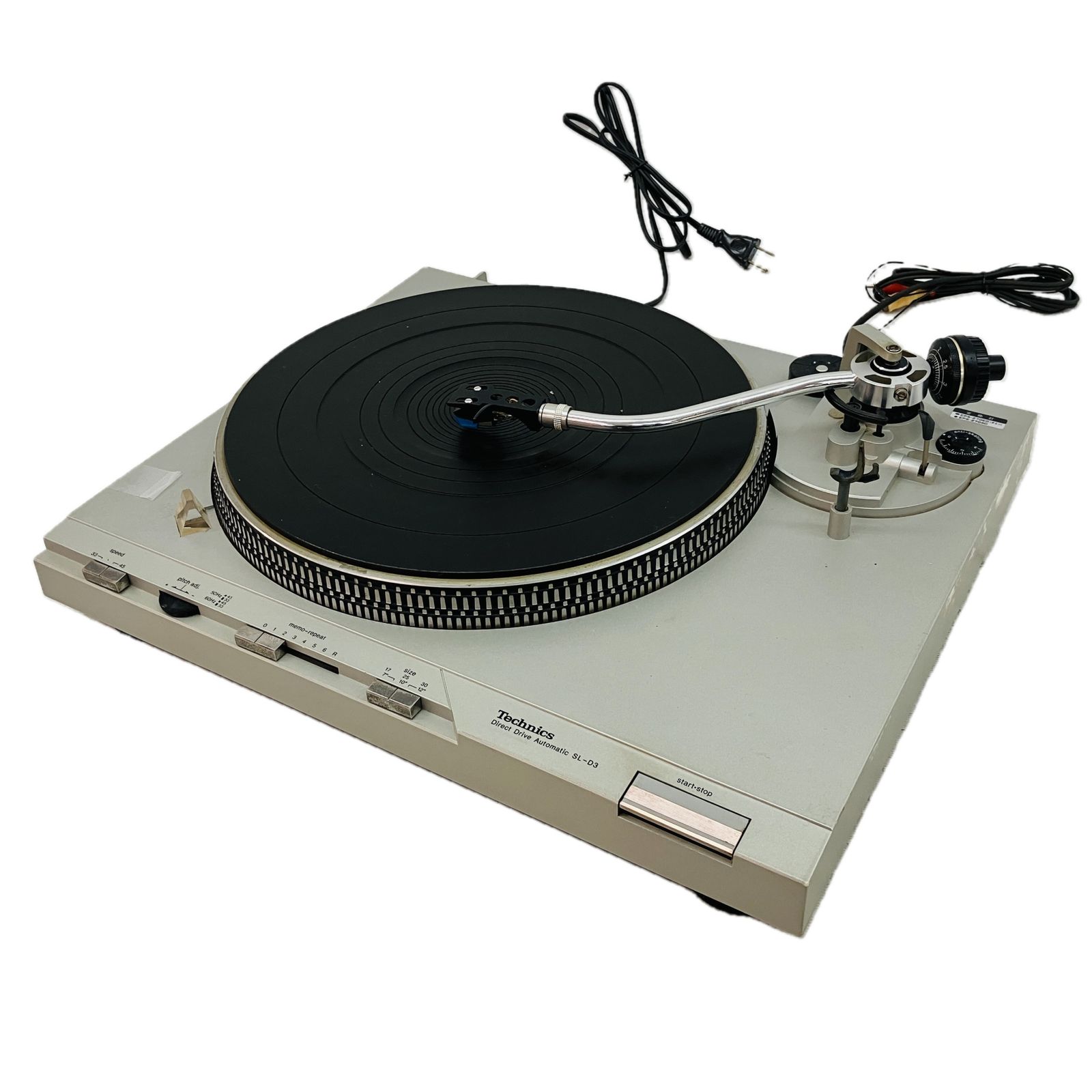 Technics SL-D3 ターンテーブル audio-technica AT-VM95C他 カートリッジ3つ付き ダイレクトドライブ テクニクス オーディオ C10617607