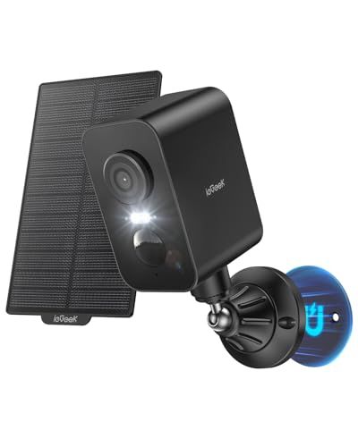 強力マグネット式設置 PTZ首振り 穴あけ不要 防犯カメラ 屋外 ソーラー ieGeek 夜間 暗視 PIR人体検知 ワイヤレス wifi マグネット式 磁石 監視カメラ 屋外 ソーラー 完全無線 配線 電源不要 130°超広角 f2211726