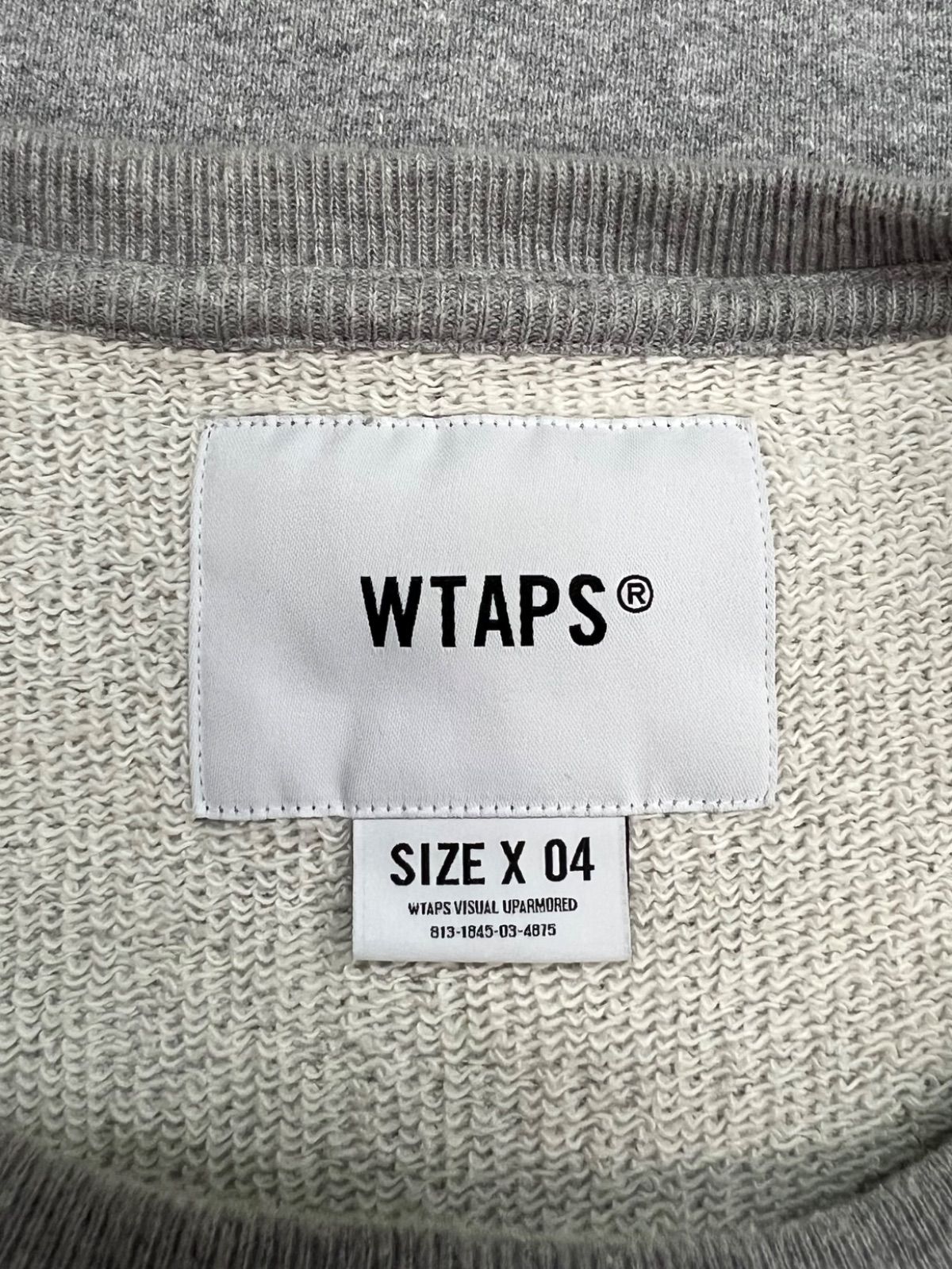 WTAPS ダブルタップス DESIGN 01 SWEATER COTTON.COLLEGE クルーネック
