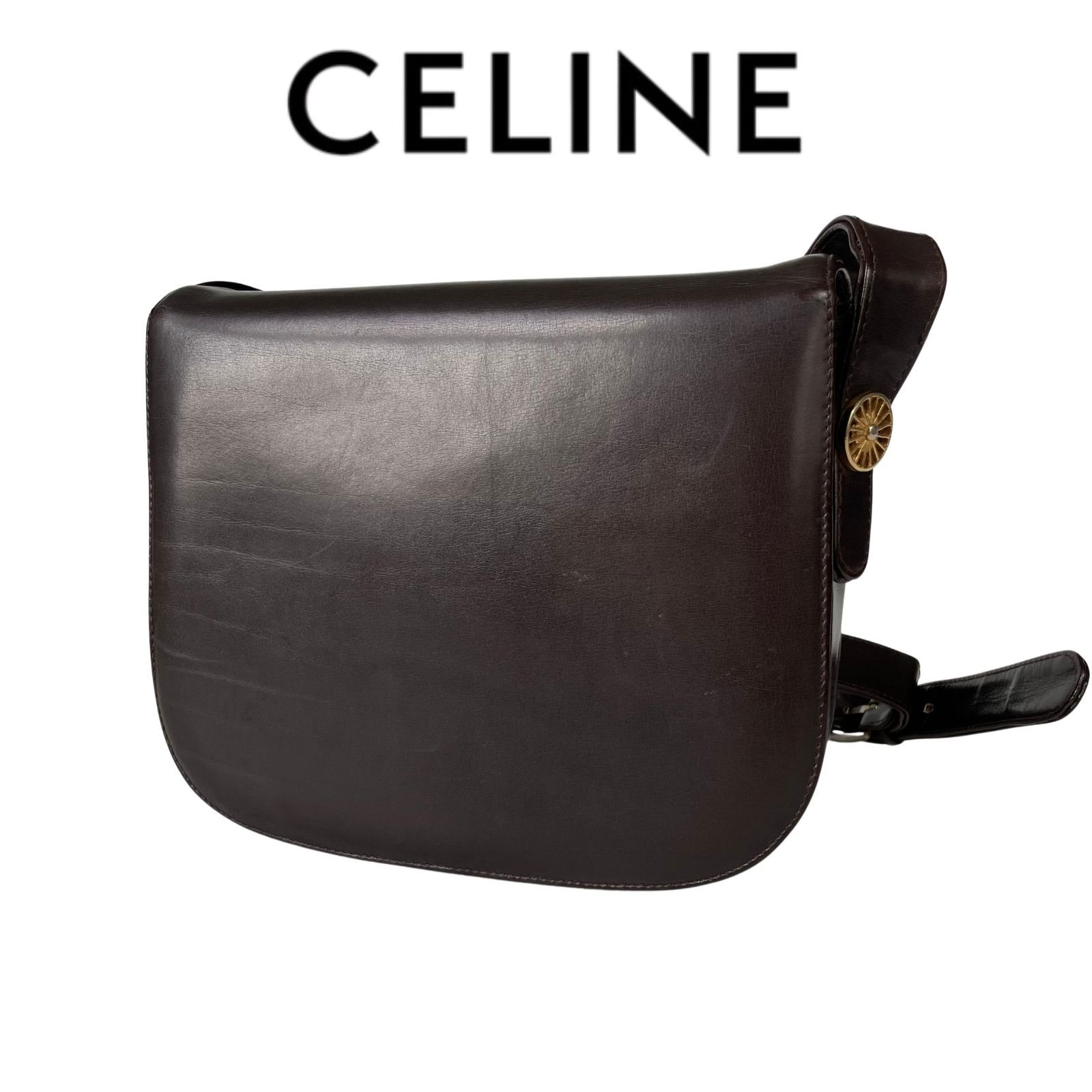 希少モデル】CELINE セリーヌ 馬車 ホースキャリッジ 車輪金具