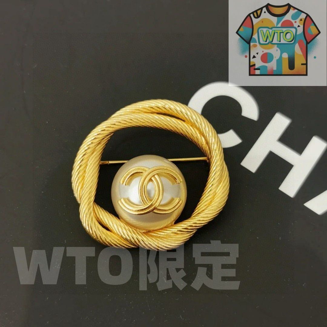 WTO通販 CHANEL 最新モデル パール ヒモ アルファベット リング ブローチ 在庫 価格-WTO輸入-IUZ65