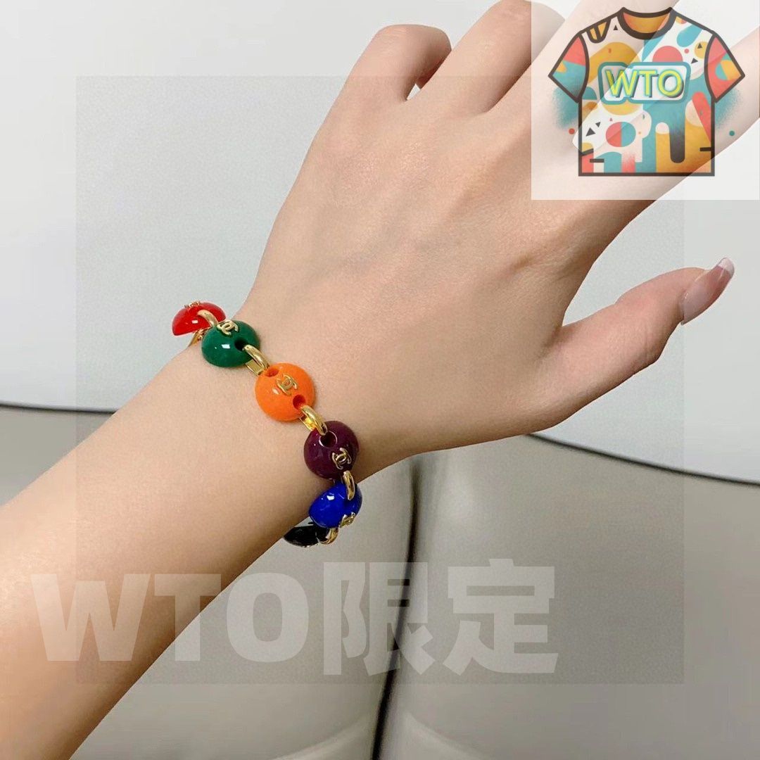 WTO通販 Chanel 最新モデル ダブル C カラフルビーズ ピーポー ブレスレット 在庫 価格-WTO輸入-QRK38