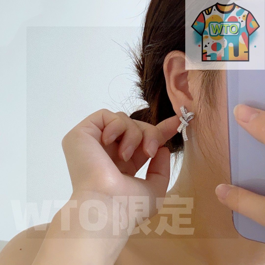 WTO通販 2025 年ニューアイテム Chanel ダイヤボウチャイン ピアス -WTO輸入-IXI 07