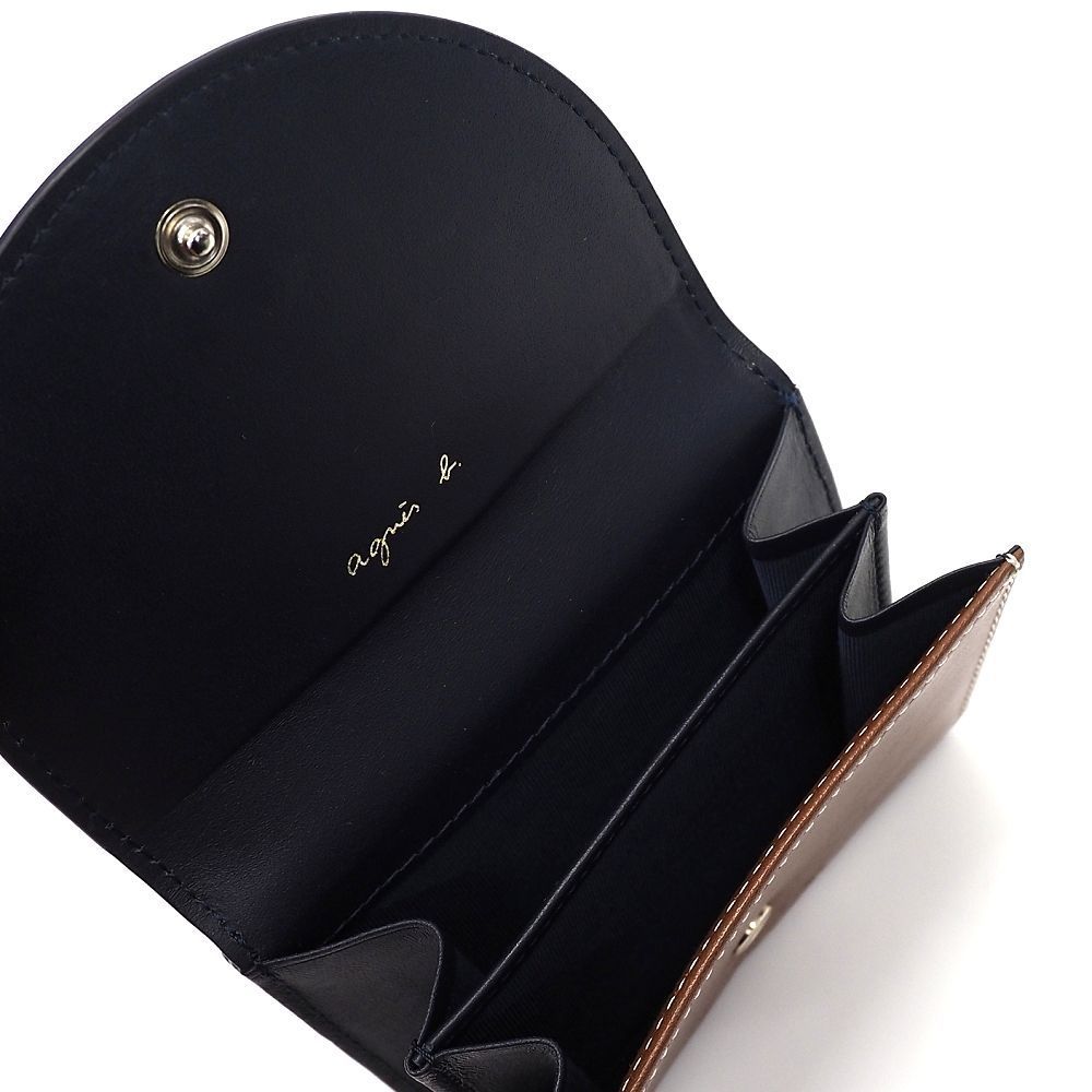  agnes b レザーウォレット 財布 ブラウン アニエスべー レディース 5 CH J 06514 KOV 12 その他 折り財布