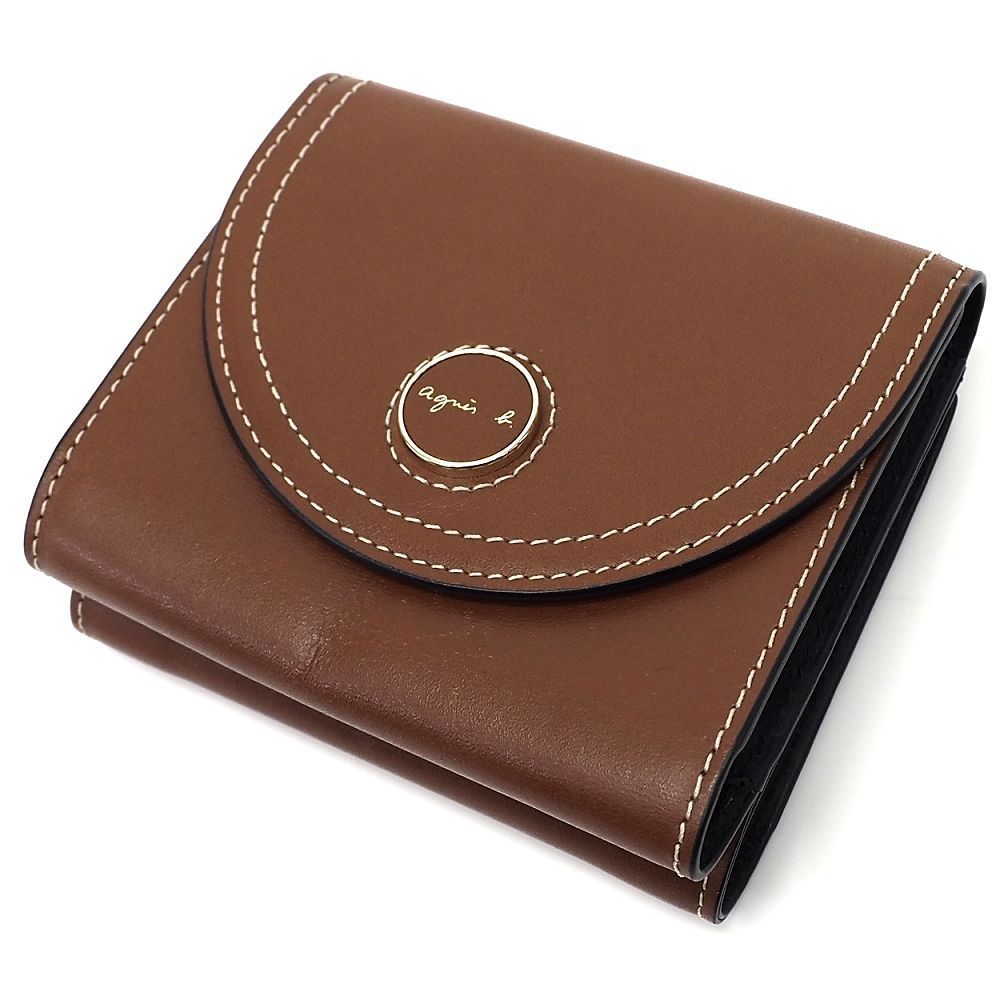 agnes b. レザーウォレット 財布 ブラウン アニエスべー レディース 5CH J06514 KOV12