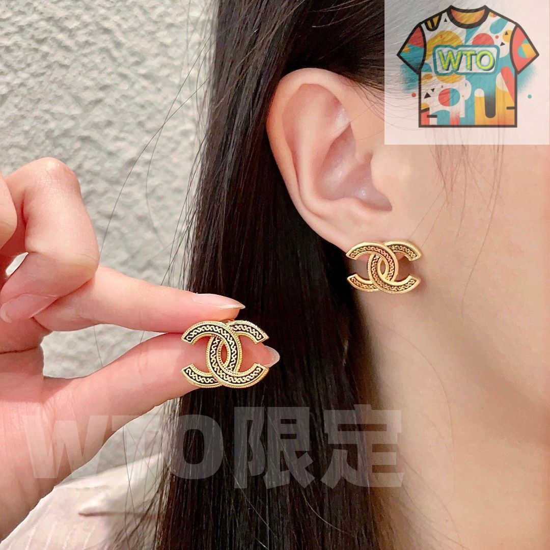 WTO通販 Chanel ヴィンテージ アルファベットピアス 価格-WTO輸入-NCO86